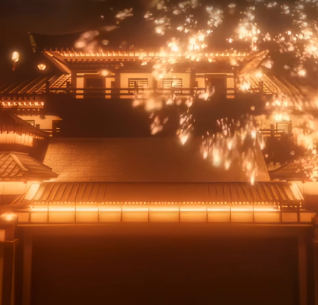 Feu d'artifice et mer de lanternes (Anchor development) 